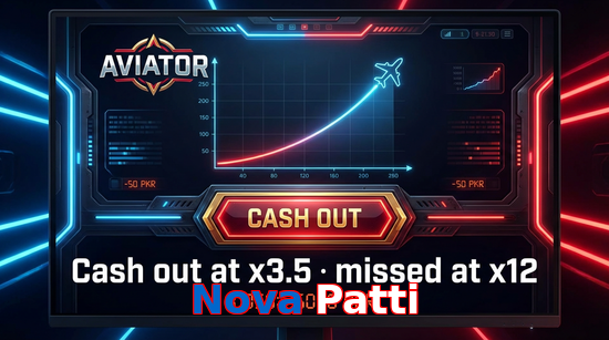 Game list for Nova Patti aviator section